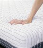 Wolke Dual Comfort 6 inch Latex Queen Size Mattress in White & Black Colour