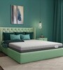 Wolke Dual Comfort 6 inch Latex Queen Size Mattress in White & Black Colour