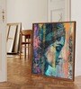 23 Inches Woman Canvas Framed Wall Art Printed Pinting