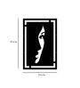 Woman Side Face Black Wooden Wall Art
