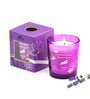 Wonder Series Chamomile & Lavender Glass Candle (Purple)