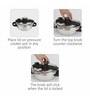 Easy Lock Pressure Cooker 3L Silver in Stainless Steel