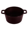Ferro Cast-Iron Majolica Red Cooking Pot with Lid 20Cm ,Capacity 2.4L