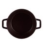 Ferro Cast-Iron Majolica Red Cooking Pot with Lid 20Cm ,Capacity 2.4L