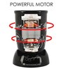 Wonderchef Nutri-Blend 400W 22000 RPM Mixer-Grinder with Blender, SS Blades, 2 Unbreakable Jars and Online Recipe Book