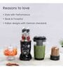 Wonderchef Nutri-Blend 400W 22000RPM Mixer-Grinder Complete Kitchen Machine with 4 Jars (Black)