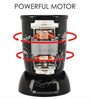 Wonderchef Nutri-Blend Complete Kitchen Machine,400W,22000 RPM Mixer-Grinder with Blender, Chopper, Juicer, SS Blades, 4 Unbreakable Jars and Online Recipe Book