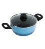 Sapphire Blue Forged 20Cm Cooking Pot with Lid- 2.3 Ltr