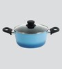 Sapphire Blue Forged 20Cm Cooking Pot with Lid- 2.3 Ltr
