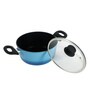 Sapphire Blue Forged 20Cm Cooking Pot with Lid- 2.3 Ltr