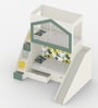 WonderSlide Bunk Bed With Staircase, Drawer Storage and Slide In Green Colour