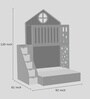 WonderSteps Bunk Bed With Staircase and Drawer Storage In Yellow Colour