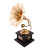 Wood & Brass Gramophone showpiece