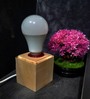 Wood Brown Wall Light With Bulb