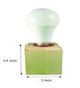 Wood Brown Wall Light With Bulb