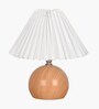 Wood Grain Pattern Metal Small Table Lamp, Desk Light