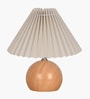 Wood Grain Pattern Metal Small Table Lamp, Desk Light