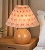 Wood Grain Pattern Metal Small Table Lamp, Desk Light