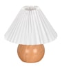 Wood Grain Pattern Metal Small Table Lamp, Desk Light