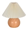 Wood Grain Pattern Metal Small Table Lamp, Desk Light