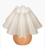 Wood Grain Pattern Metal Small Table Lamp, Desk Light