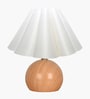Wood Grain Pattern Metal Small Table Lamp, Desk Light
