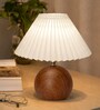 Wood Grain Pattern Small Table Lamp