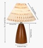 Wood Grain Pattern Small Table Lamp
