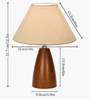 Wood Grain Pattern Small Table Lamp