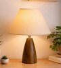 Wood Grain Pattern Small Table Lamp