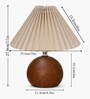 Wood Grain Pattern Small Table Lamp