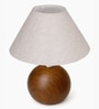 Wood Grain Pattern Small Table Lamp