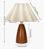 Wood Grain Pattern Small Table Lamp