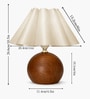 Wood Grain Pattern Small Table Lamp
