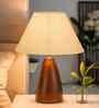 Wood Grain Pattern Small Table Lamp