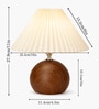 Wood Grain Pattern Small Table Lamp