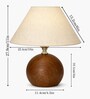Wood Grain Pattern Small Table Lamp