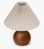 Wood Grain Pattern Small Table Lamp