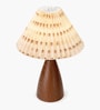 Wood Grain Pattern Small Table Lamp