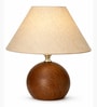 Wood Grain Pattern Small Table Lamp