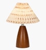 Wood Grain Pattern Small Table Lamp