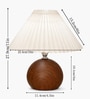 Wood Grain Pattern Small Table Lamp