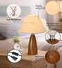 Wood Grain Pattern Small Table Lamp