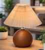 Wood Grain Pattern Small Table Lamp