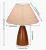 Wood Grain Pattern Small Table Lamp