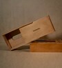 Brown Birch Wood Light Tissue Box with Mandala Art