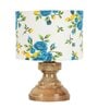 Wood Multicolor Round Table Lamp