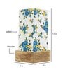 Wood Multicolor Square Lamp