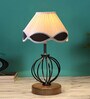 Wood Multicolor Table Lamp