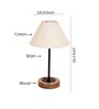 Wood Off-White Table Lamp